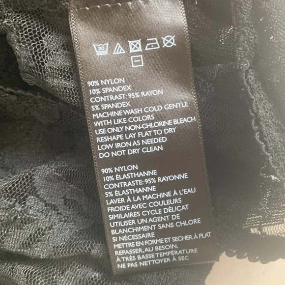 Free People Beach Black Lace Bodysuit Lingerie Top Cami Sexy Size Small - Picture 14 of 15